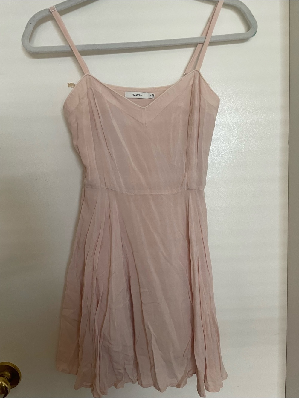 Talula Blush Pink Spaghetti Strap Mini Dress